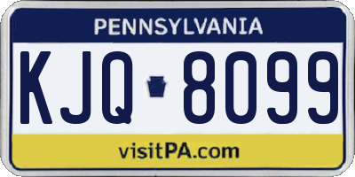 PA license plate KJQ8099