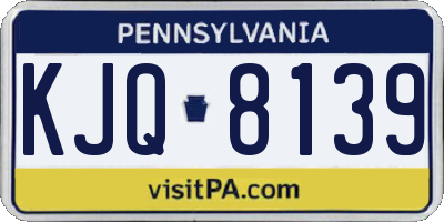 PA license plate KJQ8139
