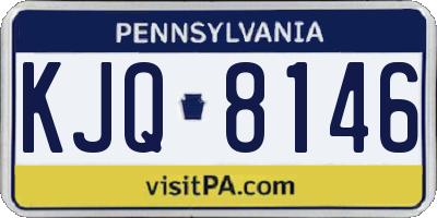 PA license plate KJQ8146