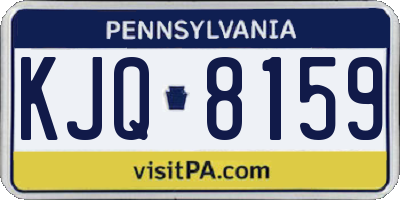 PA license plate KJQ8159