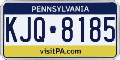PA license plate KJQ8185