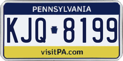 PA license plate KJQ8199
