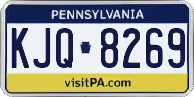 PA license plate KJQ8269