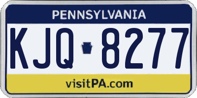 PA license plate KJQ8277