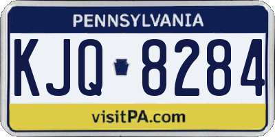 PA license plate KJQ8284