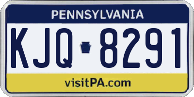 PA license plate KJQ8291