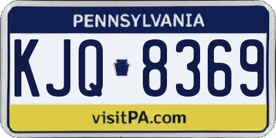 PA license plate KJQ8369