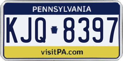 PA license plate KJQ8397