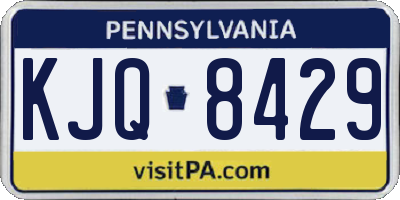 PA license plate KJQ8429
