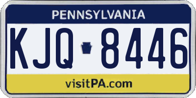 PA license plate KJQ8446