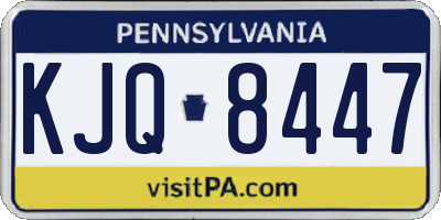 PA license plate KJQ8447