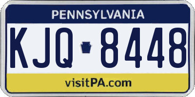 PA license plate KJQ8448