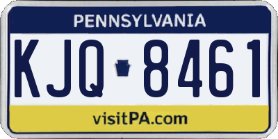 PA license plate KJQ8461