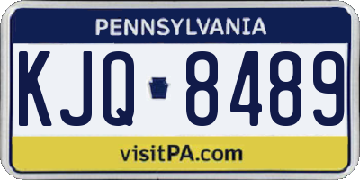 PA license plate KJQ8489