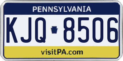 PA license plate KJQ8506