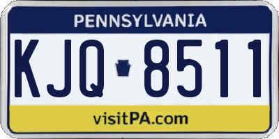PA license plate KJQ8511