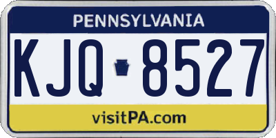 PA license plate KJQ8527