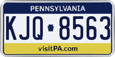 PA license plate KJQ8563
