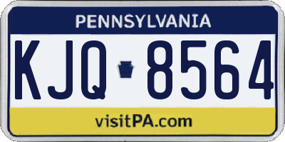 PA license plate KJQ8564