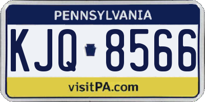 PA license plate KJQ8566