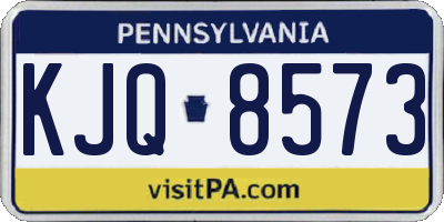 PA license plate KJQ8573