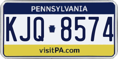 PA license plate KJQ8574