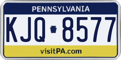 PA license plate KJQ8577