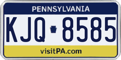 PA license plate KJQ8585