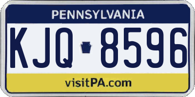 PA license plate KJQ8596