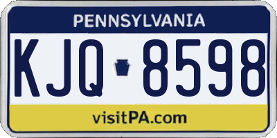 PA license plate KJQ8598