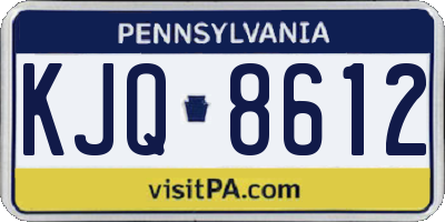 PA license plate KJQ8612