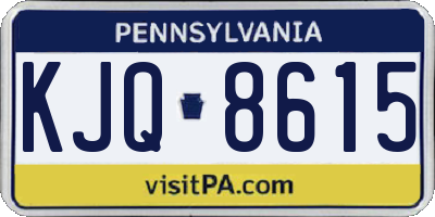 PA license plate KJQ8615