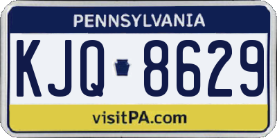 PA license plate KJQ8629