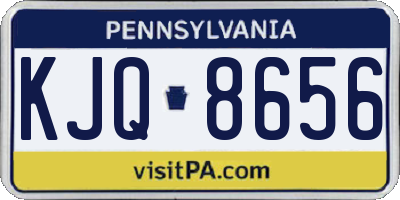 PA license plate KJQ8656