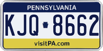 PA license plate KJQ8662