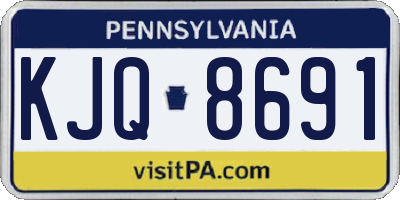 PA license plate KJQ8691