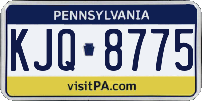 PA license plate KJQ8775
