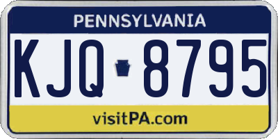 PA license plate KJQ8795