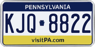 PA license plate KJQ8822