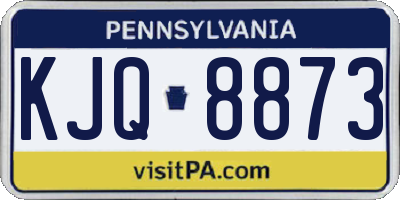 PA license plate KJQ8873