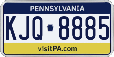 PA license plate KJQ8885