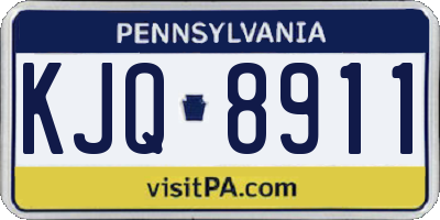 PA license plate KJQ8911
