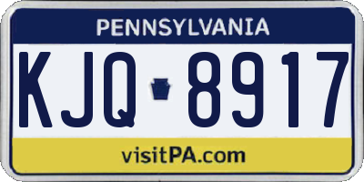 PA license plate KJQ8917