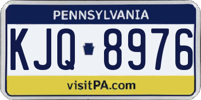 PA license plate KJQ8976