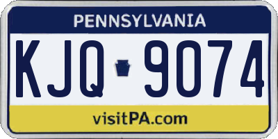 PA license plate KJQ9074