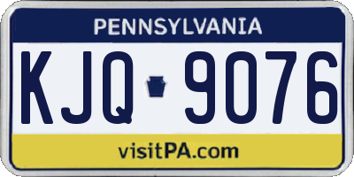 PA license plate KJQ9076
