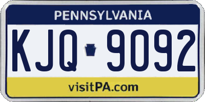 PA license plate KJQ9092
