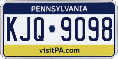 PA license plate KJQ9098