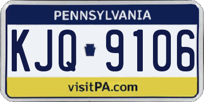 PA license plate KJQ9106
