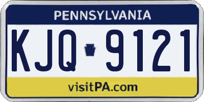 PA license plate KJQ9121